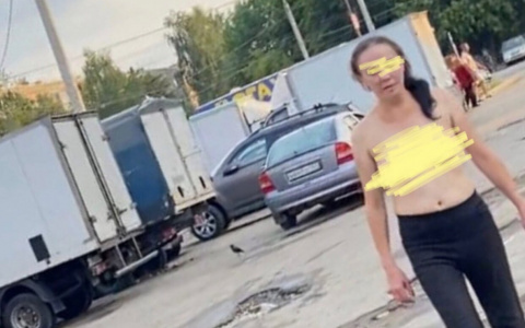 В Добром продавщица овощей разгуливала полуголой