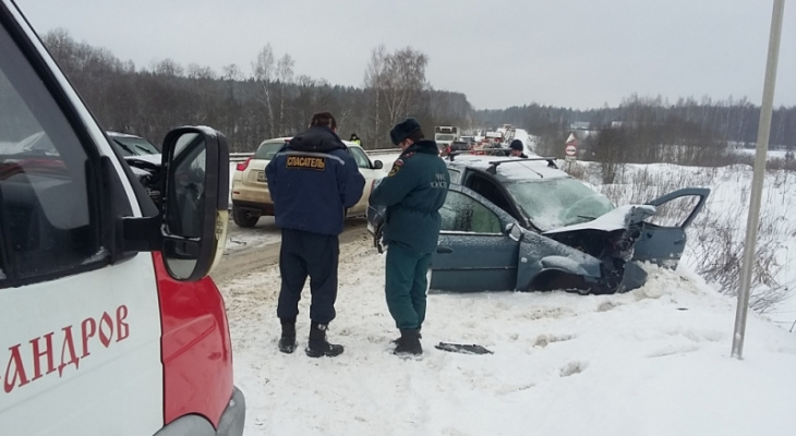 Две крупных аварии произошло во Владимирской области за день