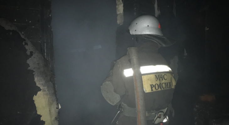 В Петушинском районе вспыхнул серьезный пожар