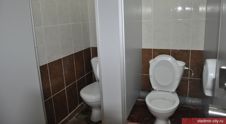 Владимирская школа похвасталась новенькими туалетами