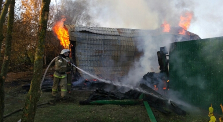 На пожаре во Владимирской области погиб человек