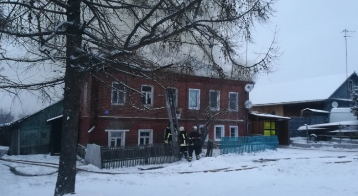 При пожаре во Владимире пострадал человек