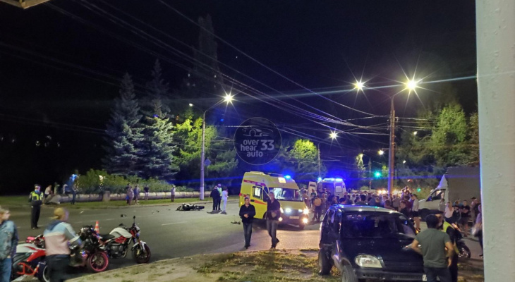 Во Владимире мотоциклист погиб при столкновении с автомобилем