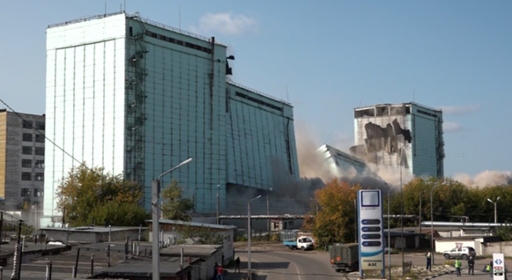 В Муроме взорвали здание бывшего элеватора