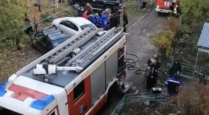 Во Владимире случился пожар в многоквартирном доме