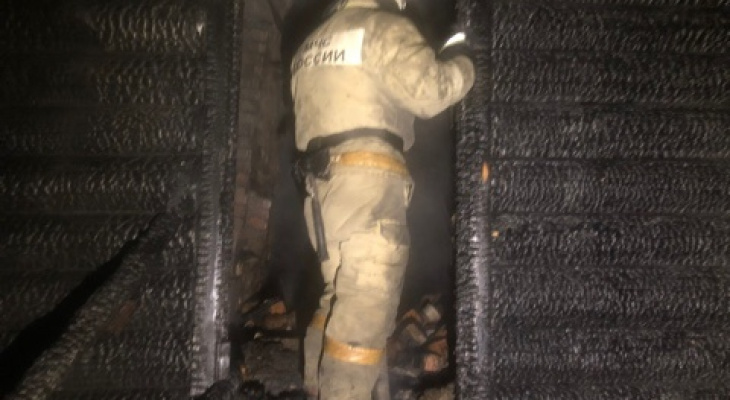 В Гусь-Хрустальном районе в сгоревшем доме обнаружен труп мужчины