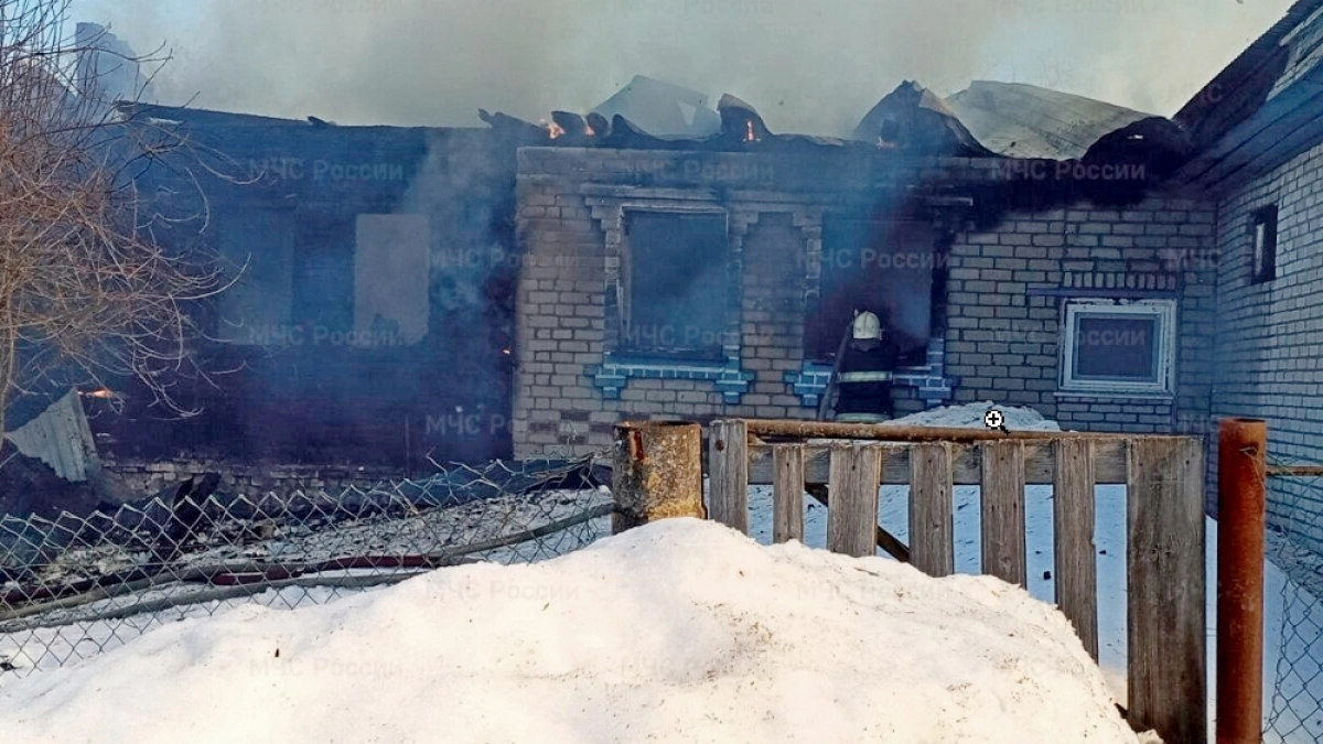 В Вязниковском районе сгорел большой частный дом