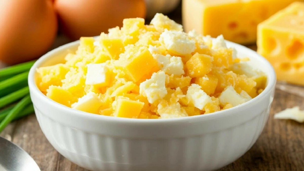 Беру плавленый сырок и варёные яйца — через 2 минуты бюджетный салат «Еврейский» готов