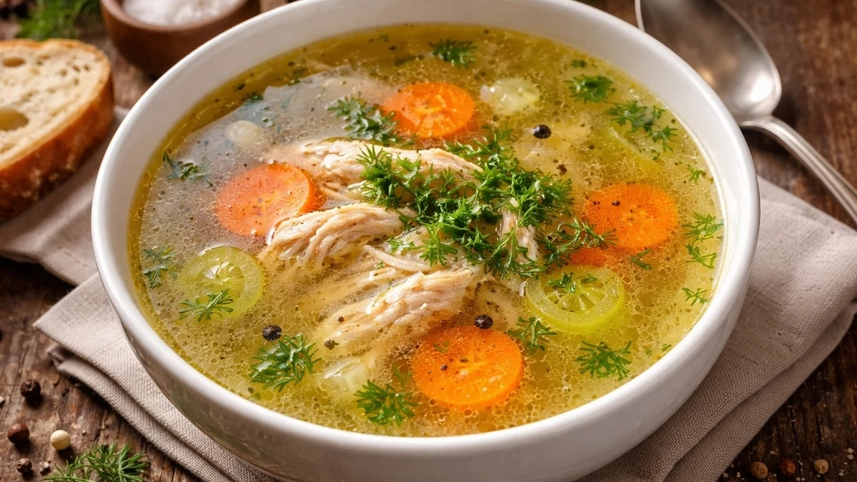 Как сделать куриный бульон ещё вкуснее: один ингредиент, который даст цвет, аромат и прозрачность