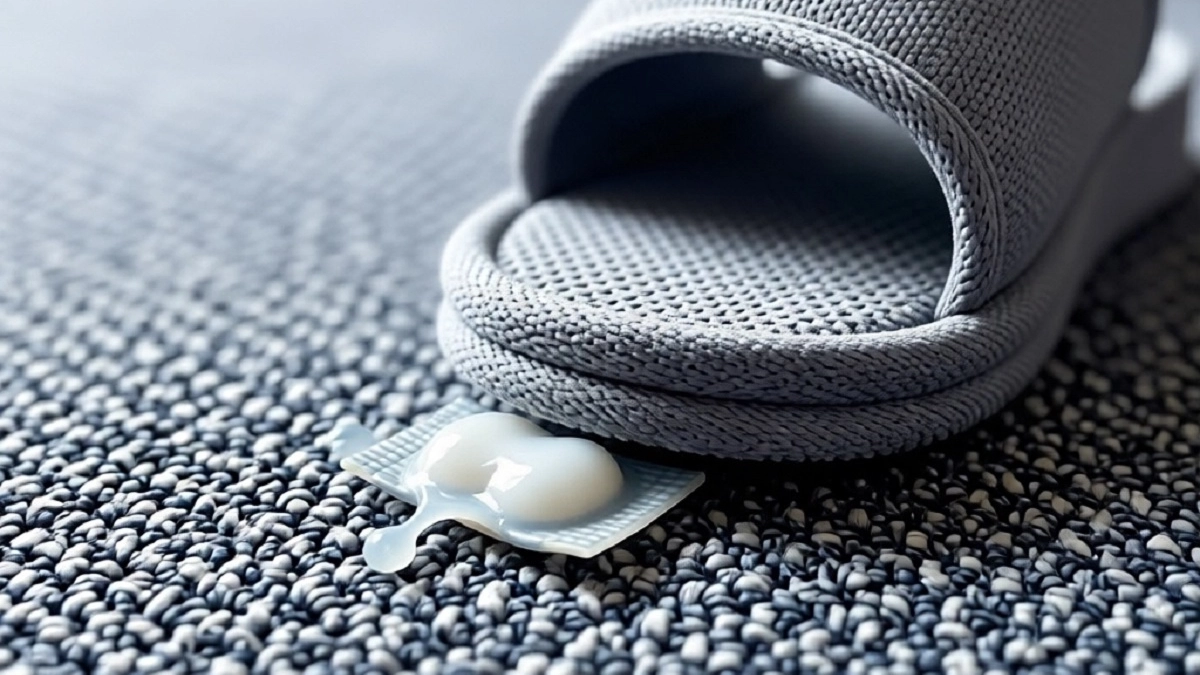 Никогда не отдирайте жвачку от ковра руками - есть один лёгкий способ для ленивых 