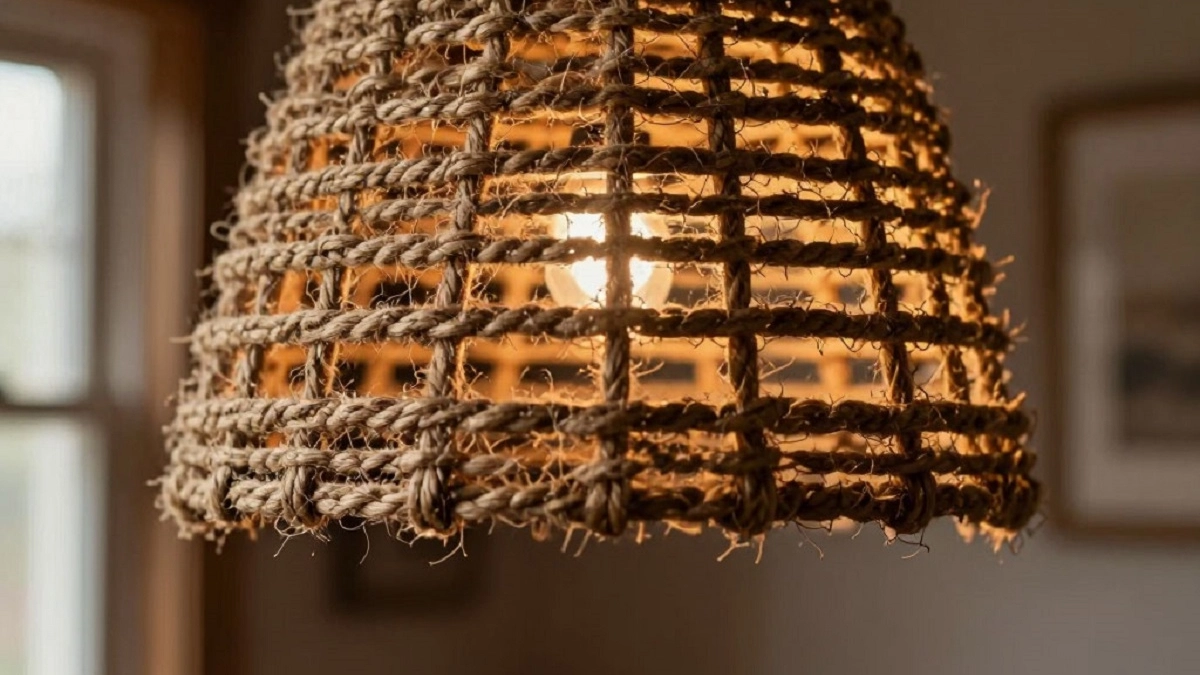 Хватит переплачивать за декор! Абажур из джута своими руками: проще, чем кажется