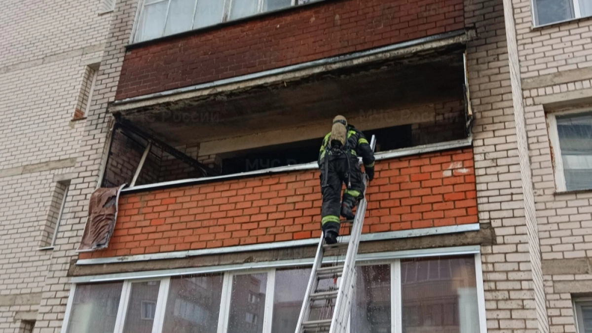 На пожаре в Кольчугине эвакуировали двух детей