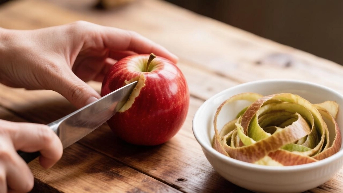 Яблочные очистки не выбрасывайте: 4 способа использовать их с пользой для дома и кухни