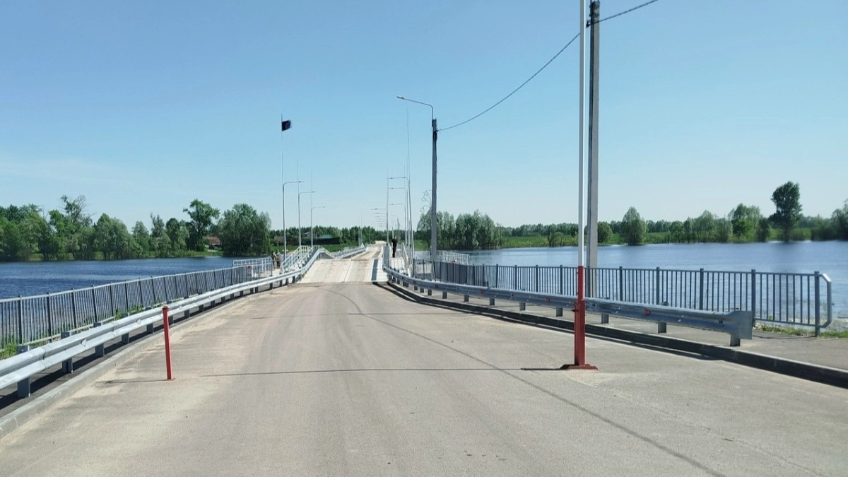 В Меленковском округе открыли движение по мосту через озеро Урвановское