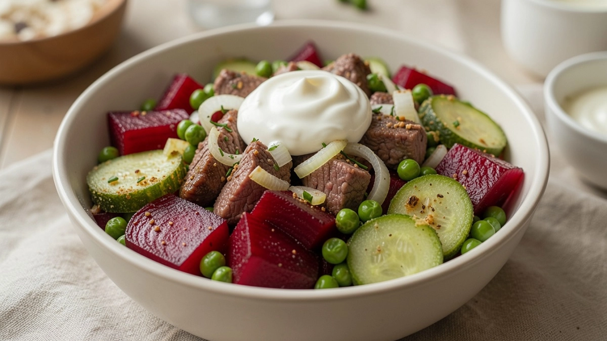 Салат «Королевский» со свёклой: настолько вкусный, что добавки выпрашивают даже те, кто свёклу терпеть не может — «Шуба» больше не фаворит
