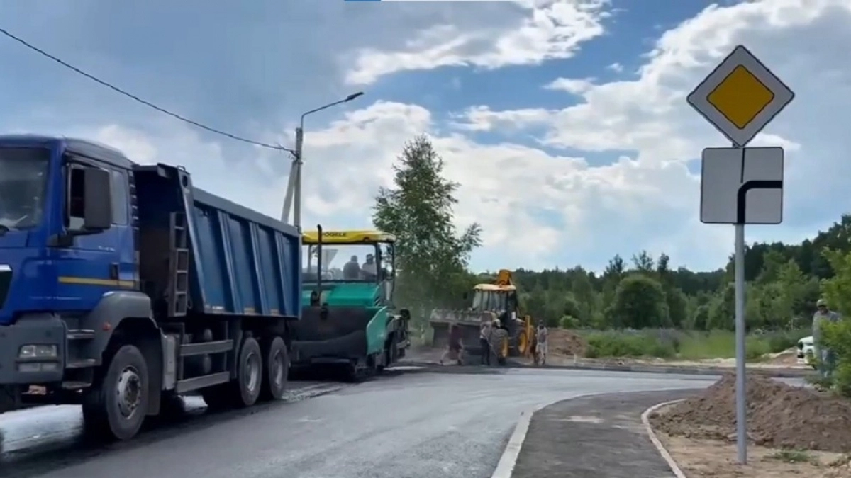 Реконструкция дороги в деревне Аббакумово закончится к июлю