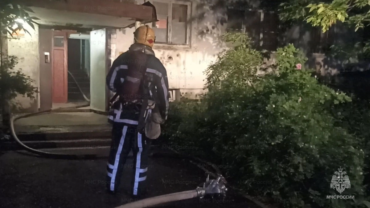 Из горящего дома на улице Горького во Владимире пожарные спасли 2 детей