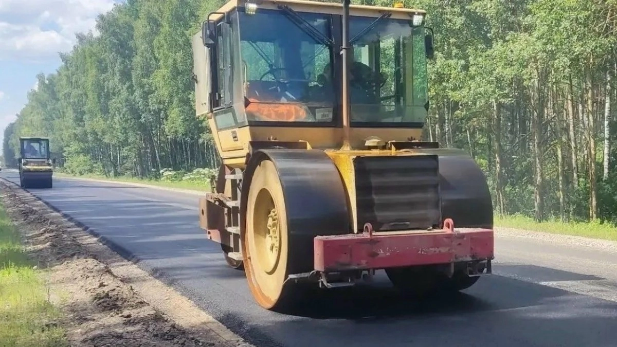 В Селивановском округе ремонтируют 2,2 км трассы Владимир - Арзамас