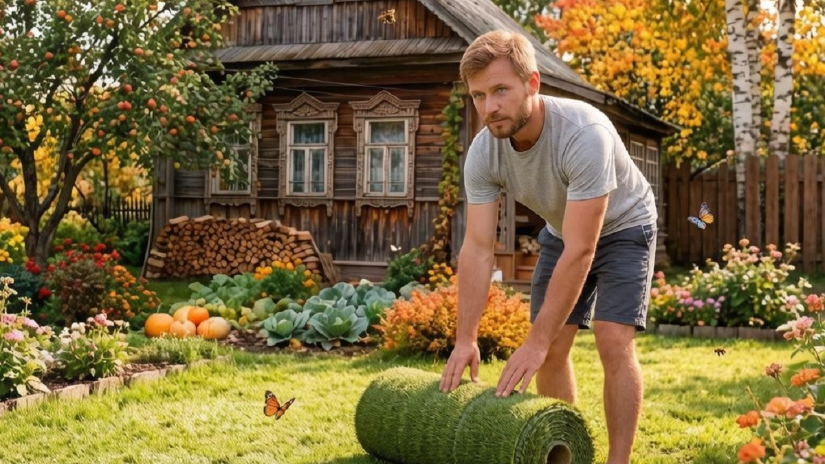 Умные дачники скупают искусственный газон рулонами и вот для чего — хит лета-2026