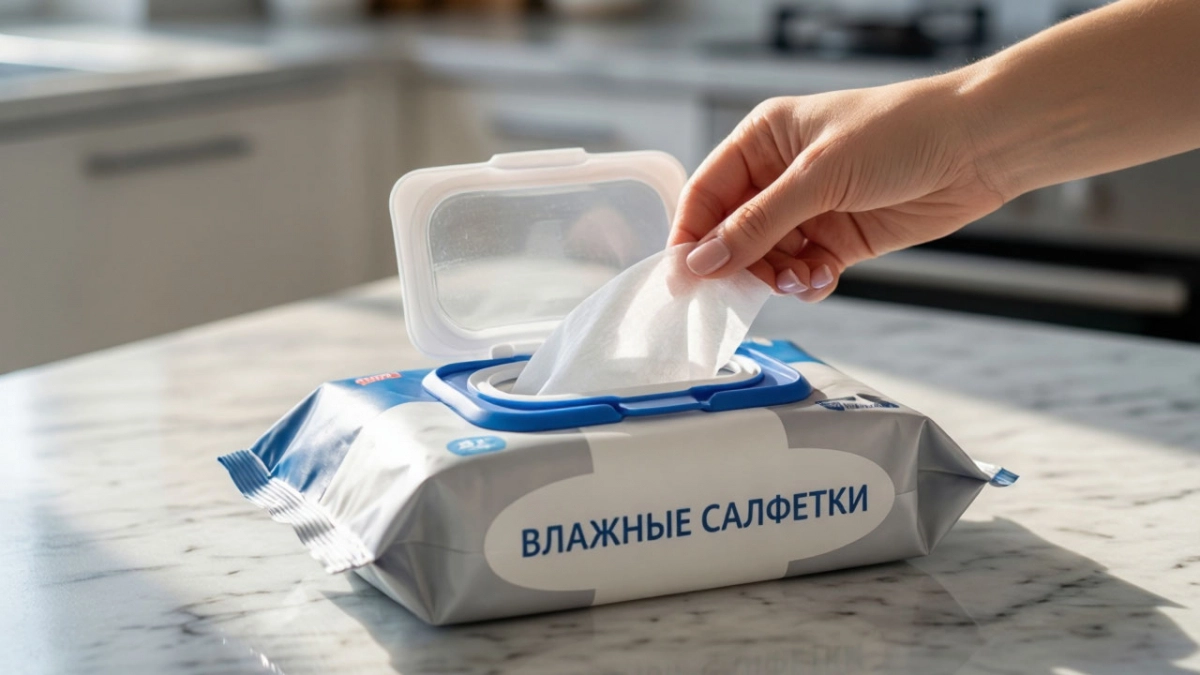 Влажные салфетки больше не высыхают после вскрытия пачки: как защитить пропитку от испарения - простой лайфхак