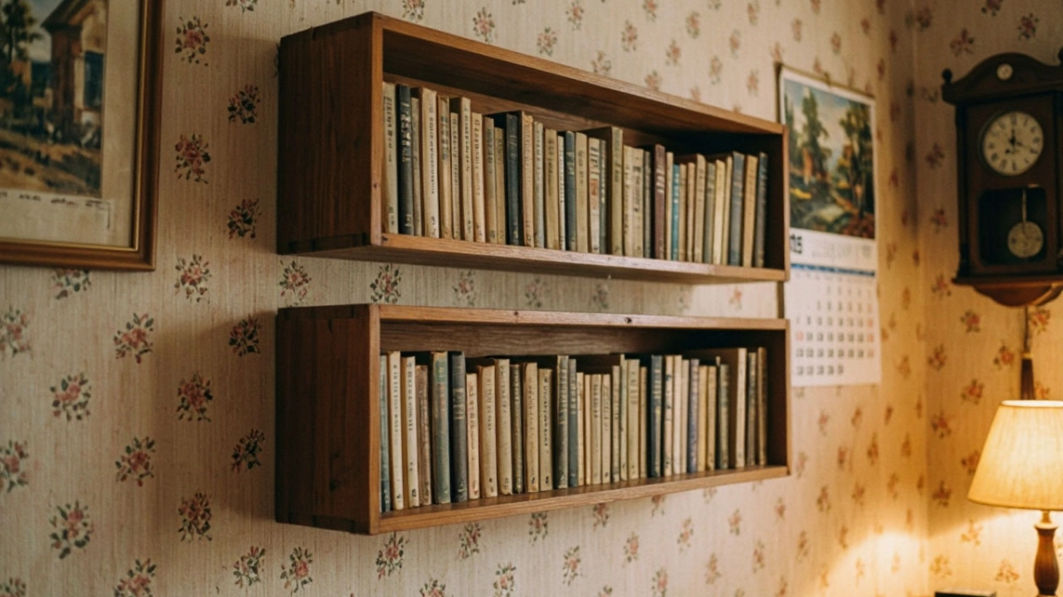 Достались в "наследство" старые чехословацкие книжные полки: выбросить рука не поднялась - нашла им новое применение, не хуже прежнего
