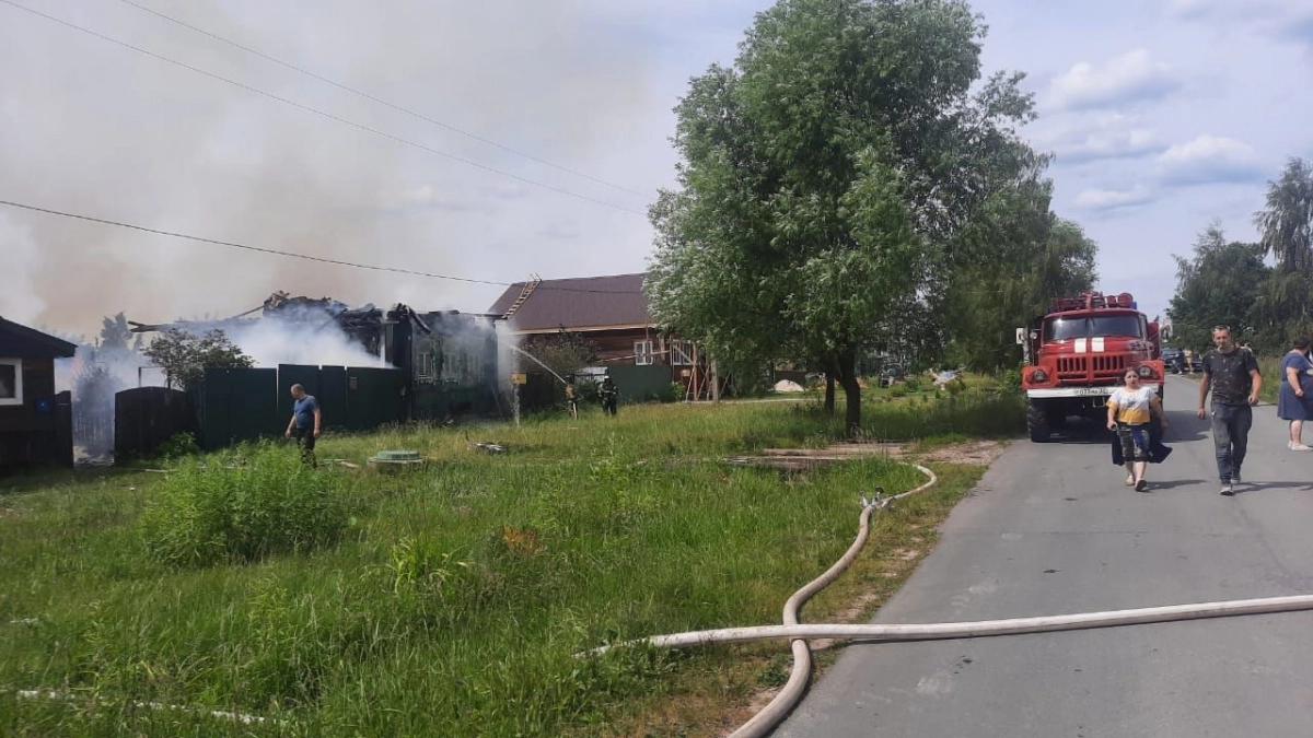 В Судогодском округе на пожаре погиб человек