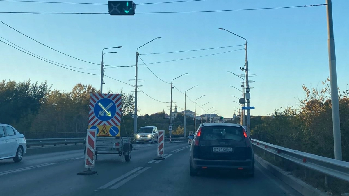 На мосту через Клязьму под Гороховцом ограничили движение
