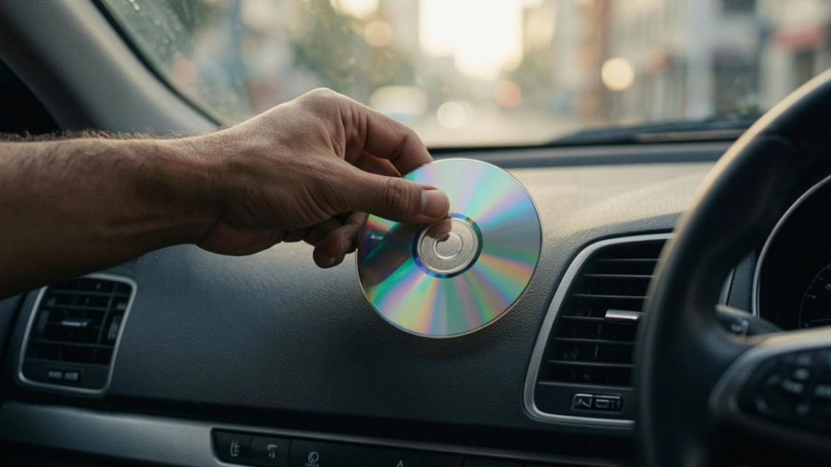 Зачем водители суют CD-диски под лобовое стекло: в ГАИ давно раскрыли эту уловку