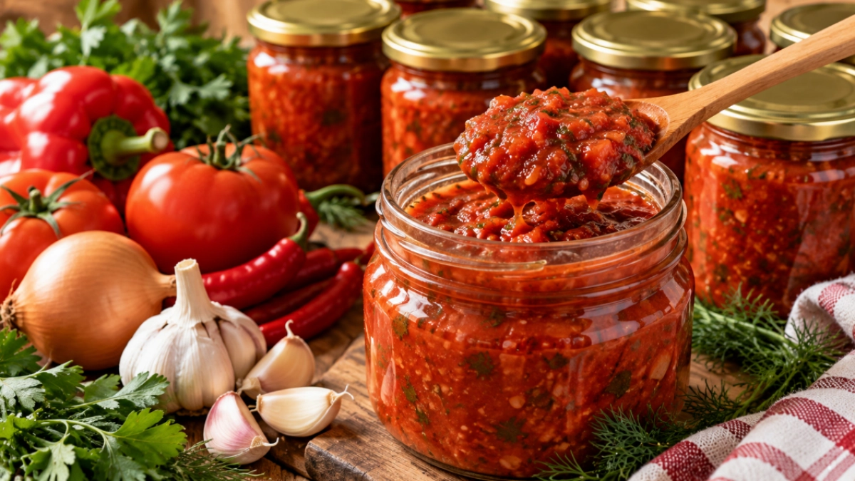 Вместо аджики на зиму закручиваю эту грузинскую вкусняшку: получается 12 банок острого цицибели — хватает до весны