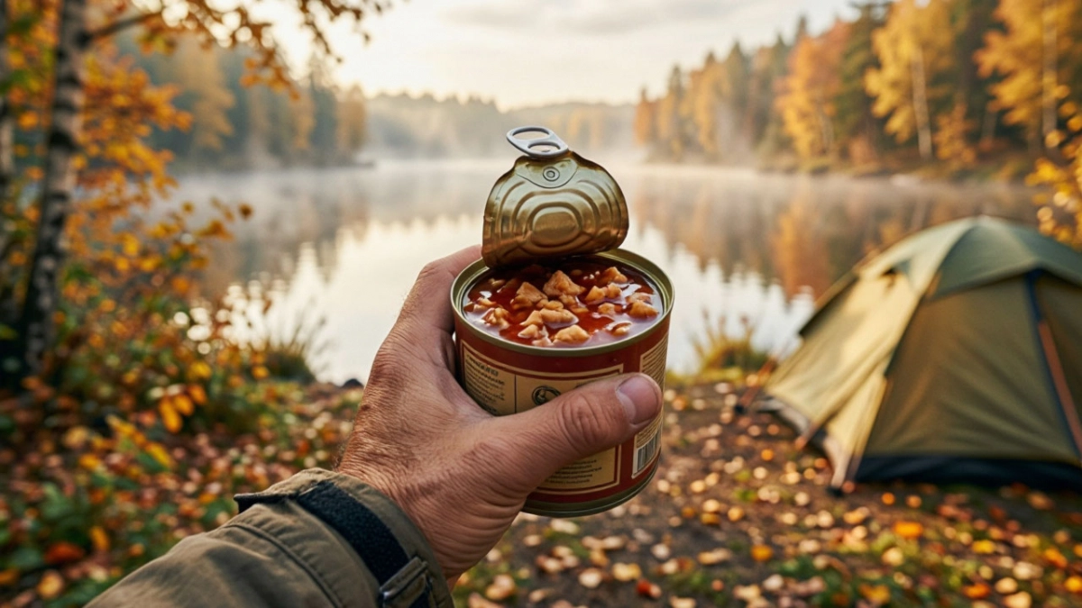 Нож и открывашка не нужны: как открыть консервную банку голыми руками — знакомый турист-палаточник раскрыл секрет