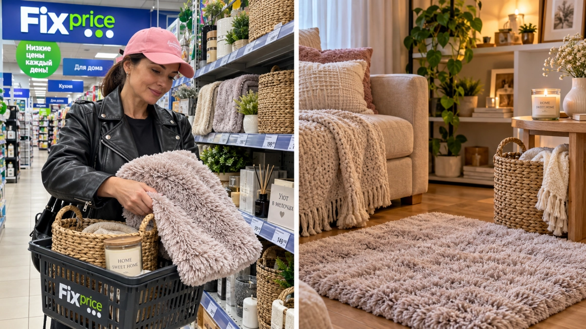 В Fix Price накупила уютных мелочей для дома: светильник за 124 рубля, складная корзинка за 449 и другое — квартиру преобразила играючи