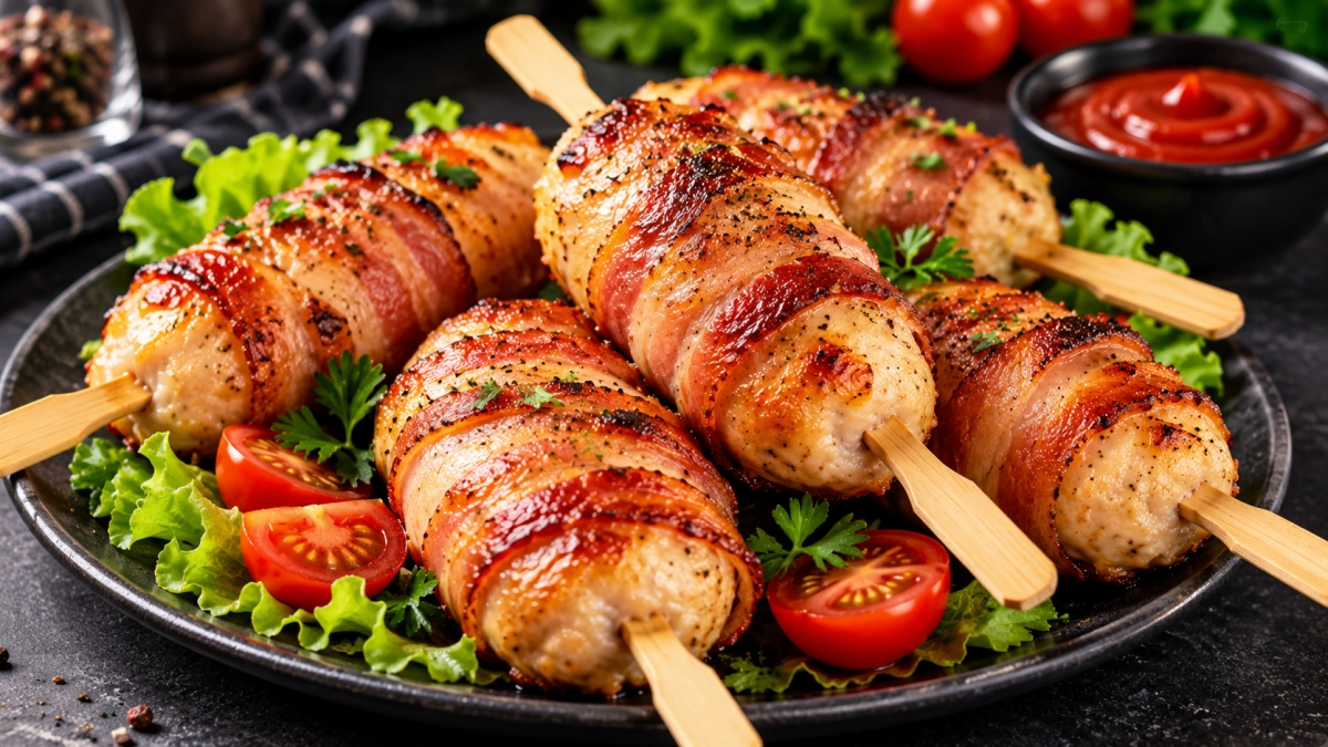 Вместо банальных канапе готовлю куриное «эскимо»: вкуснотища в беконе — сметают с новогоднего стола его первым