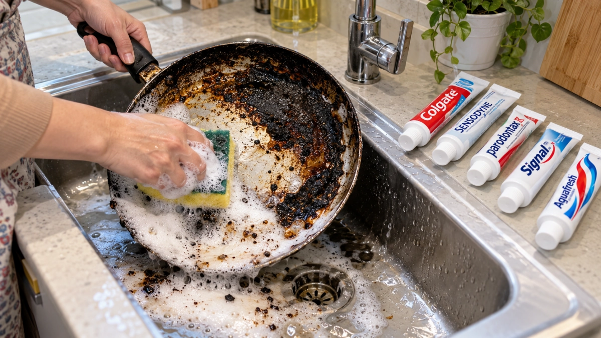 Зубную пасту скупаю коробками: вот как отмываю старые сковородки до блеска — рабочий лайфхак для умных хозяек