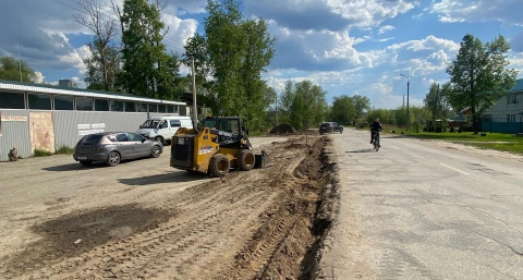 В Гусь-Хрустальном на улице Тверской сделают тротуар