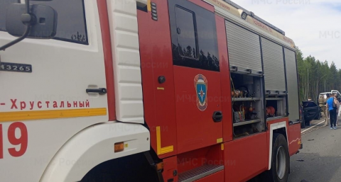 В Гусь-Хрустальном районе спасатели деблокировали пострадавшего в ДТП