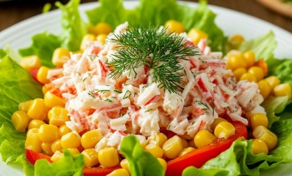 Если вам нужен салат, который разберут быстрее, чем промчится Красная Лошадь — вот мой вариант: не задерживается на столе дольше 5 минут