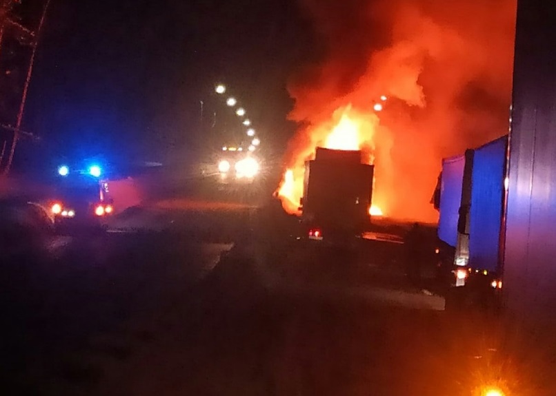 В Вязниковском районе в ДТП сгорела фура