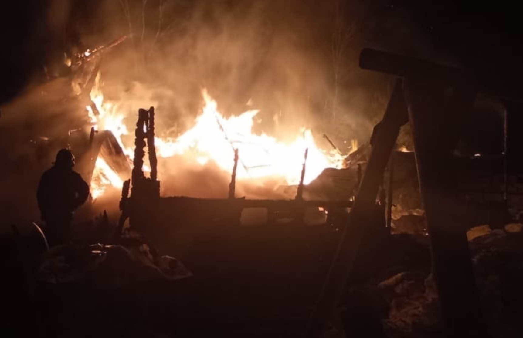 В Киржачском районе во время пожара умер мужчина