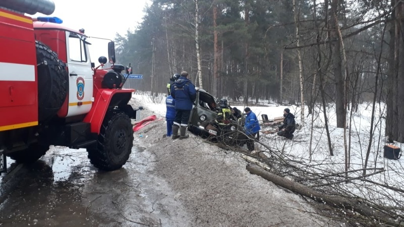  на дороге из Владимира машина улетела в кювет
