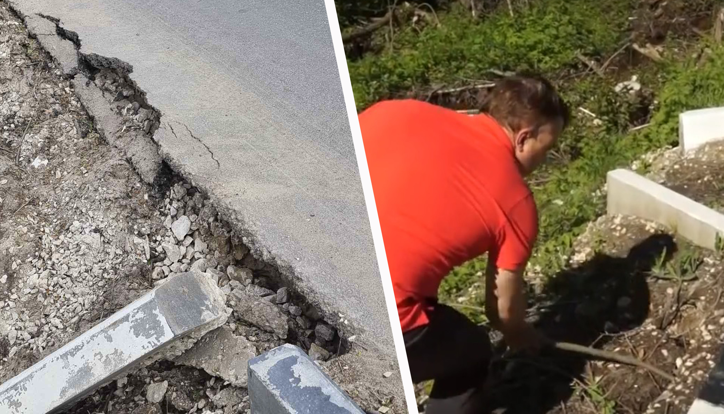В Лунево после дождя снова размыло новую дамбу