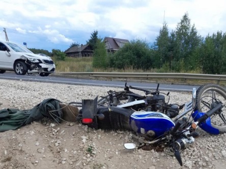 В жуткой аварии в Меленковском районе погиб водитель мопеда