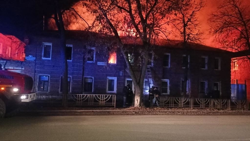 В Коврове сгорел памятник архитектуры начала XX века