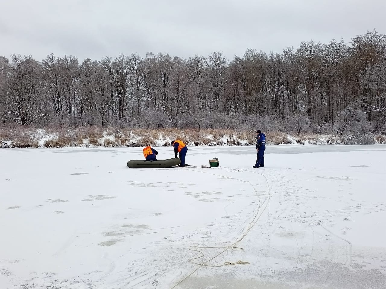 малаховское озеро зимой