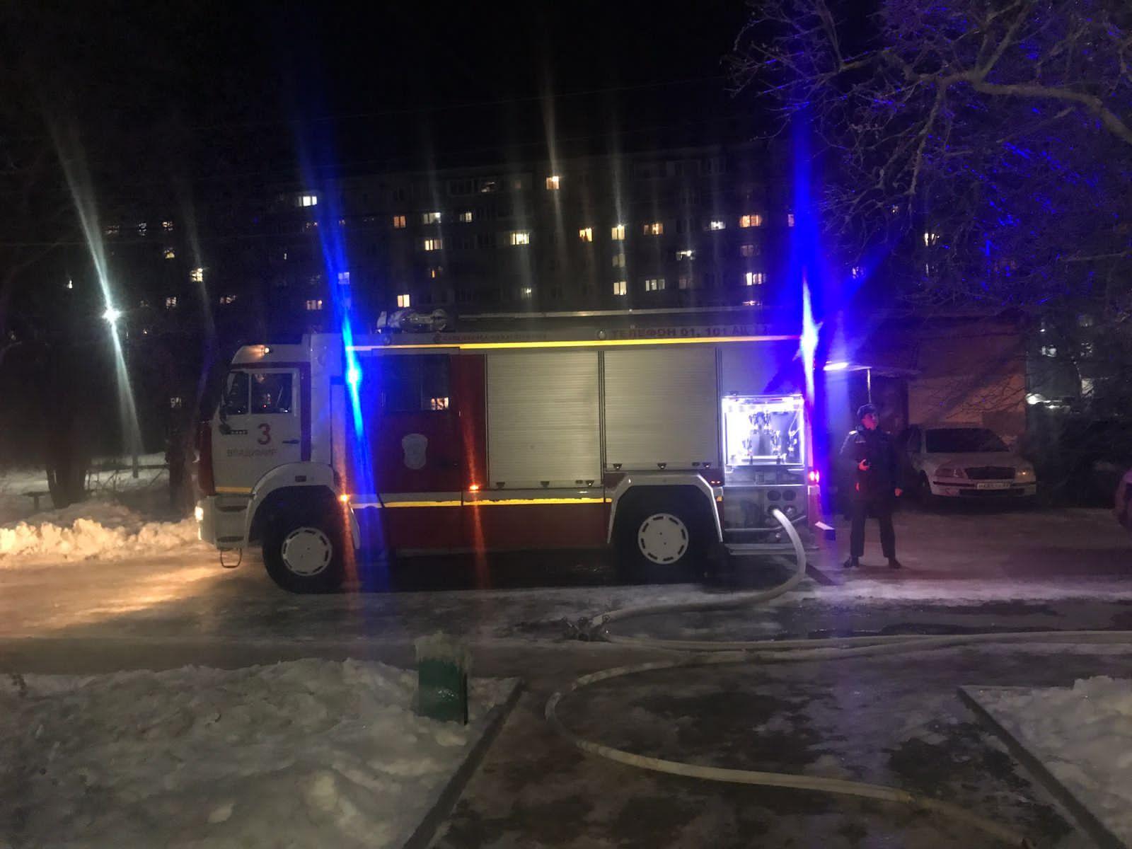 Из-за неосторожного курения во Владимире произошел пожар
