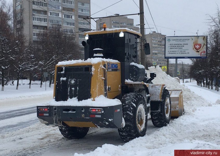 За сутки из Владимира вывезли более 4 тысяч "кубов" снега