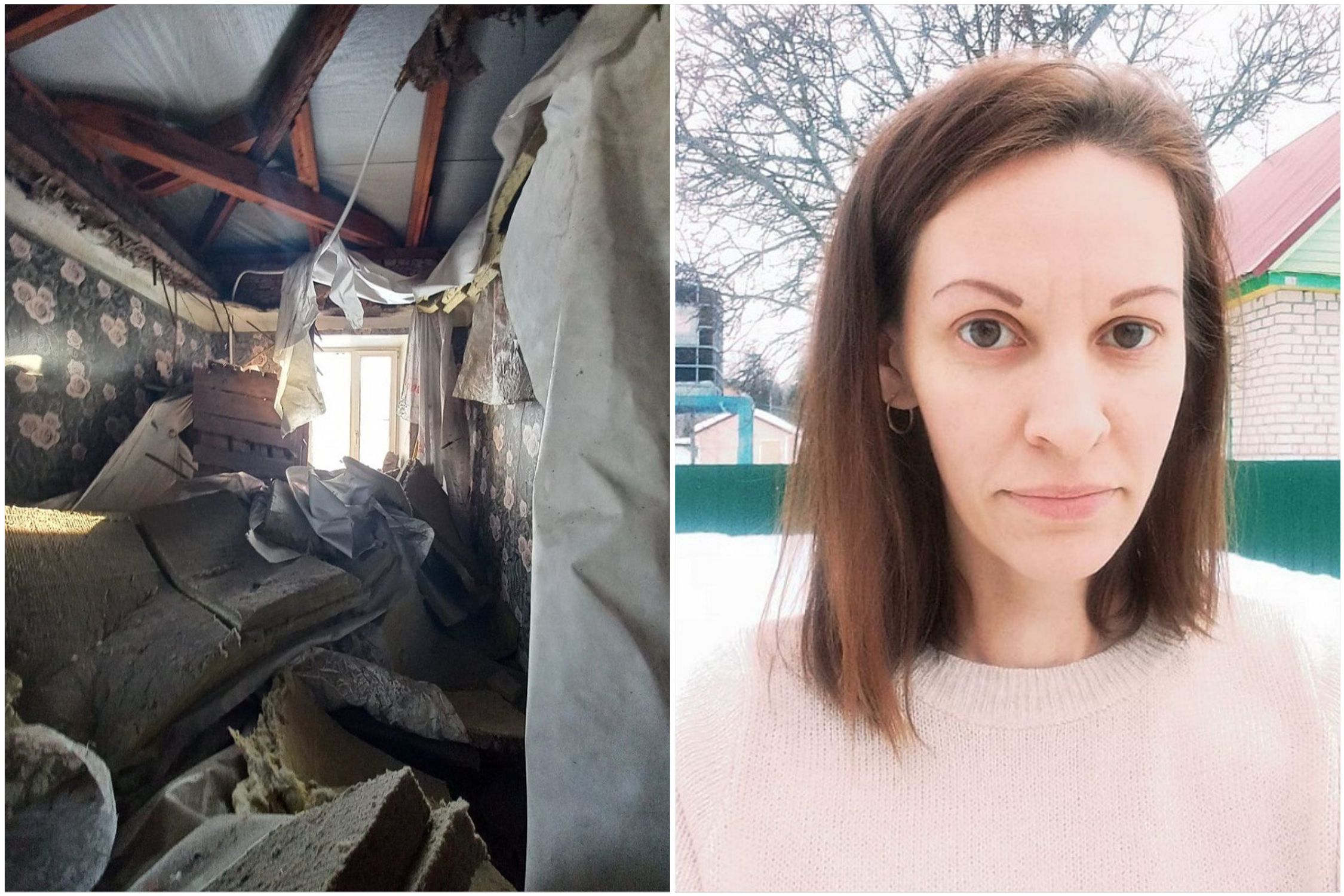 Чудом избежала беды: в спальне дома в Лакинске рухнул потолок