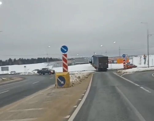 Очередное ДТП произошло на развязке на дороге из Владимира в Гусь-Хрустальный