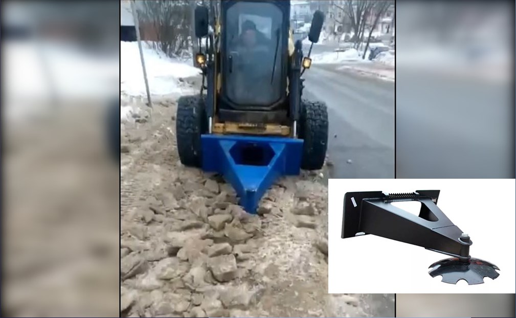 Во Владимире для скалывания наледи на дорогах используют новое оборудование