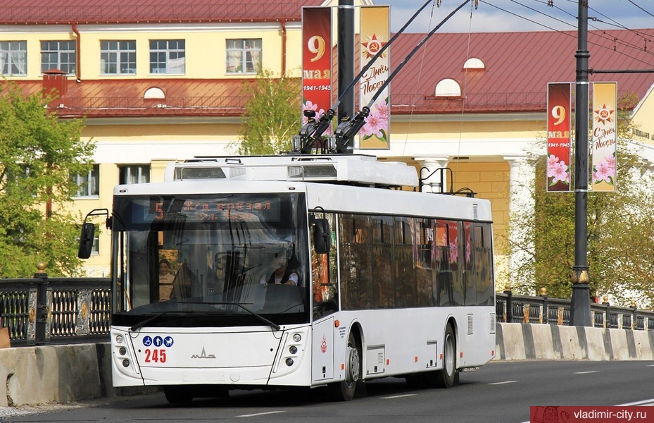 До 5 июля во Владимире появятся 4 новых троллейбуса