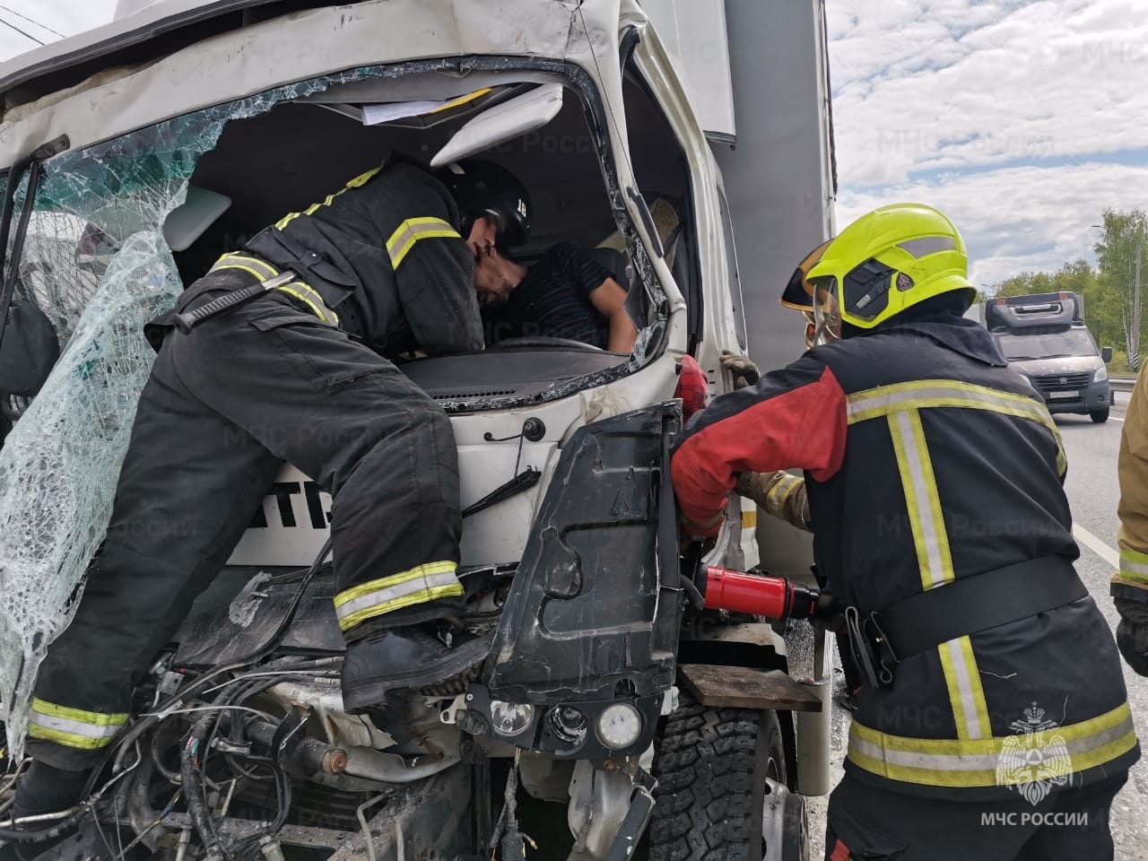 На трассе М-7 во Владимирской области столкнулись грузовики